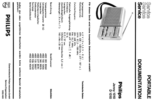 Jenny 1010; Philips - Österreich (ID = 1768434) Radio