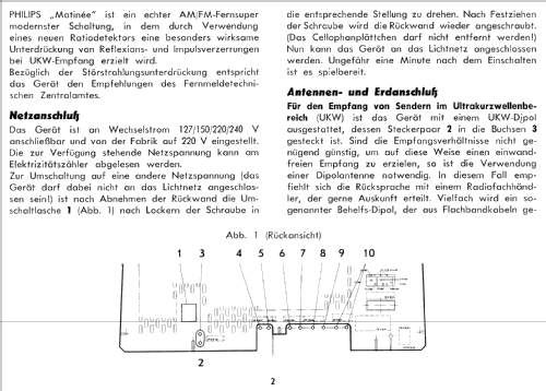 Matinée B4A03A; Philips - Österreich (ID = 423484) Radio