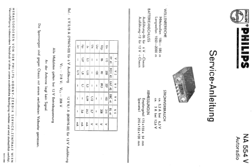 NA554V; Philips - Österreich (ID = 110719) Car Radio