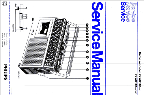 Radio Recorder 22AR113; Philips - Österreich (ID = 1594950) Radio