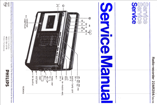 Radio-Recorder 22AR284/15; Philips - Österreich (ID = 1595288) Radio