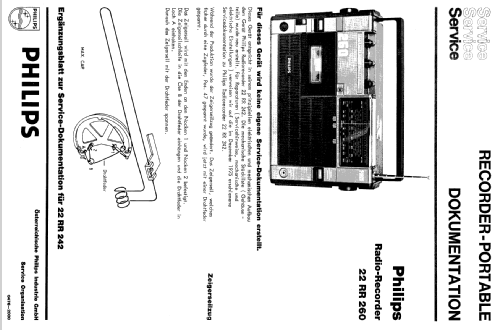 Radio-Recorder 22RR260; Philips - Österreich (ID = 151618) Radio