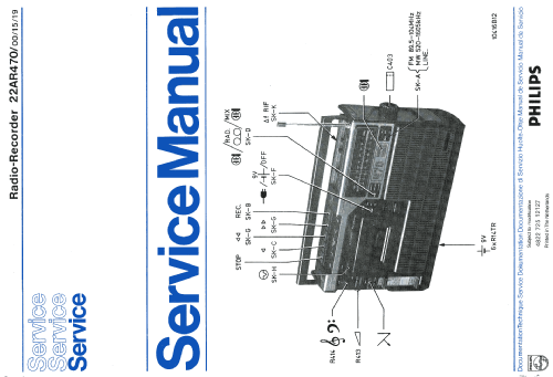 Radio-Recorder 470 22AR470; Philips - Österreich (ID = 1441191) Radio