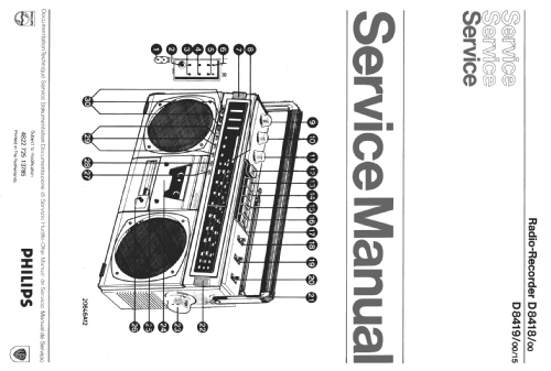 Radio Recorder D8419 /00 /15; Philips - Österreich (ID = 685791) Radio