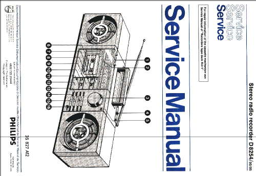 Cubic Compo Stereo Radio Cassette Recorder D8254/00; Philips - Österreich (ID = 2395430) Radio