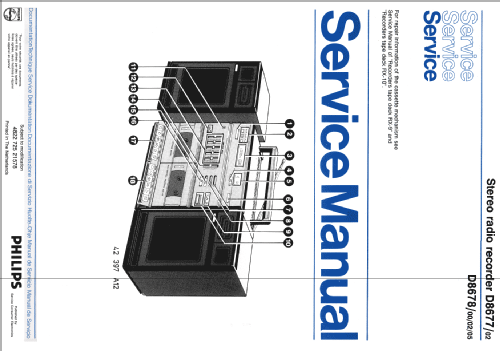 Stereo-Radio-Recorder D8677 /02; Philips - Österreich (ID = 2156763) Radio