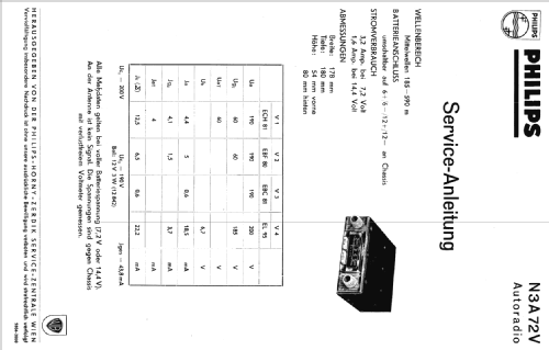 Touring N3A72V; Philips - Österreich (ID = 718523) Car Radio