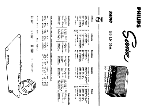 B3LN36A; Philips Portugal (ID = 296129) Radio