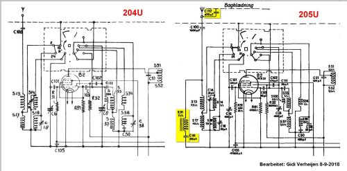 205UD.Imp ; Philips Radio A/S; K (ID = 2298079) Radio