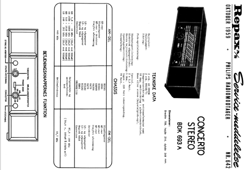 Concerto Stereo BDK693A; Philips Radio A/S; K (ID = 1558586) Radio