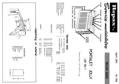 Jolly LDK304T; Philips Radio A/S; K (ID = 2054258) Radio