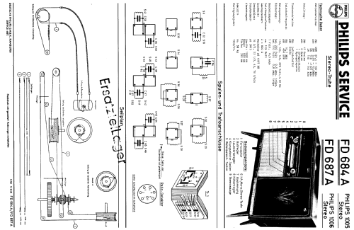 Philips 1006 Stereo FD687A; Philips Radios - (ID = 255388) Radio