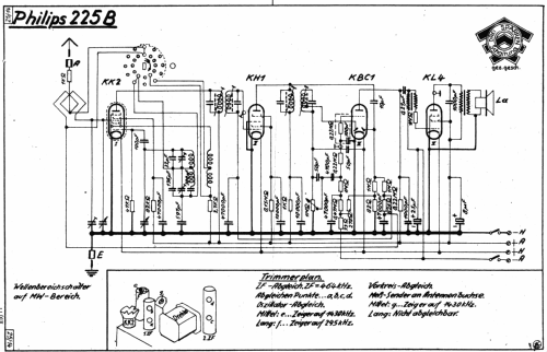 225B; Philips Radios - (ID = 121365) Radio