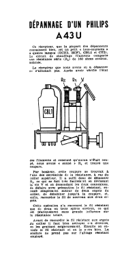 A43U; Philips Radios - (ID = 3049616) Radio