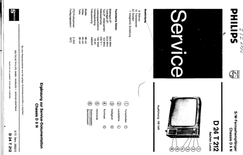 Aachen Luxus D24T212 D 24 T 212 Ch=D6N; Philips Radios - (ID = 243062) Television