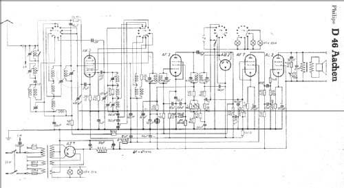 Aachen-Super D46 - D46A; Philips Radios - (ID = 5329) Radio