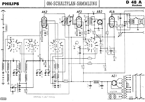 Aachen Super D48A; Philips Radios - (ID = 3046145) Radio