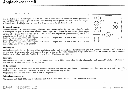 Aachen Super D48A; Philips Radios - (ID = 3046146) Radio