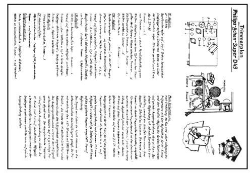 Aachen Super D49A; Philips Radios - (ID = 40416) Radio