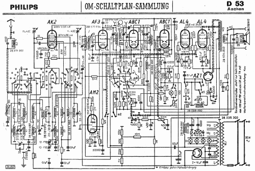 Aachen-Super D53 ; Philips Radios - (ID = 3088627) Radio