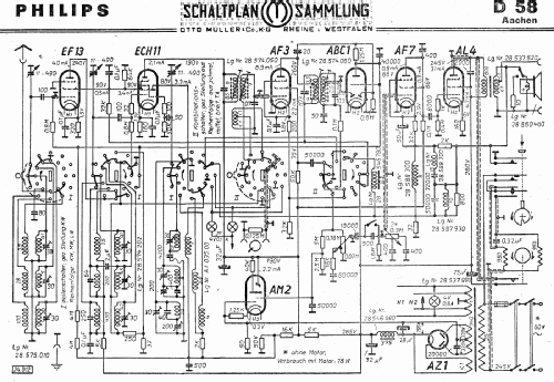 Aachen Super D58 ; Philips Radios - (ID = 3088233) Radio