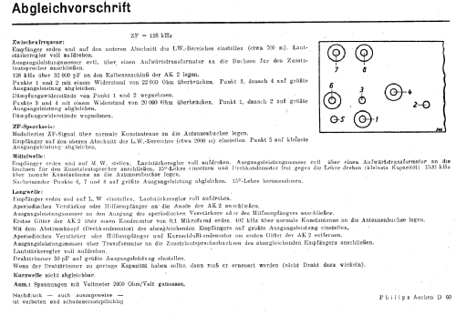 Aachen-Super D60; Philips Radios - (ID = 3035619) Radio