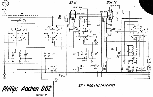 Aachen-Super D62; Philips Radios - (ID = 3095507) Radio