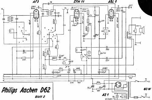 Aachen-Super D62; Philips Radios - (ID = 3095508) Radio