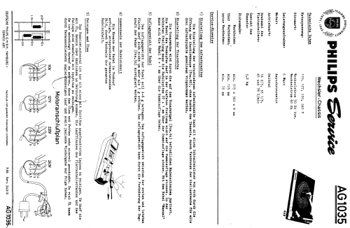 Plattenwechsler Tischgerät AG1130; Philips Radios - (ID = 257759) R-Player