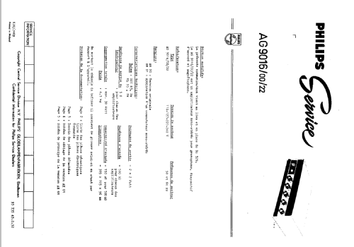 AG9016/22; Philips Radios - (ID = 1614934) Verst/Mix