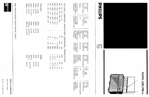 Antoinette Transworld de Luxe 22RL798; Philips Radios - (ID = 390401) Radio