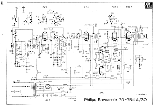 Barcarole 39 754A-30; Philips Radios - (ID = 1948470) Radio