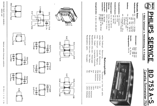 Capella-Tonmeister BD753A-S; Philips Radios - (ID = 161901) Radio