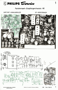Chassis K6; Philips Radios - (ID = 3072376) Television