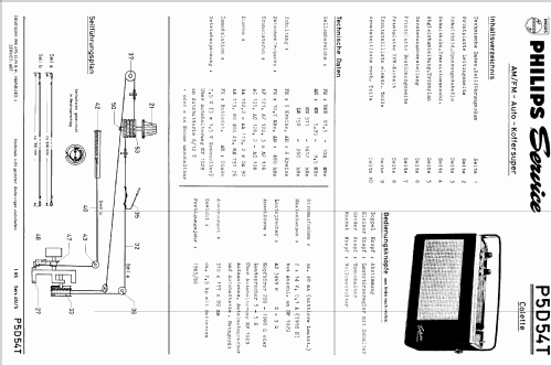 Colette Automatic P5D54T; Philips Radios - (ID = 404267) Radio