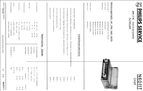 Coupé N6D11T; Philips Radios - (ID = 176902) Car Radio