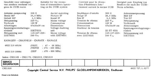 D17T902 /05 Ch= F6 VU6; Philips Radios - (ID = 2294088) Television