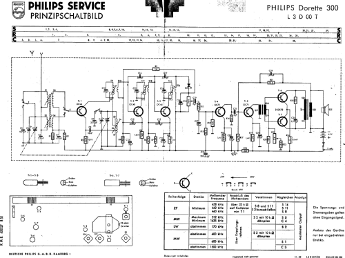 Dorette 300 L3D00T /00; Philips Radios - (ID = 27052) Radio