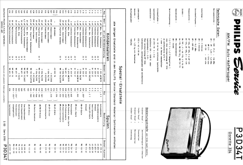 Dorette P3D34T; Philips Radios - (ID = 1884487) Radio