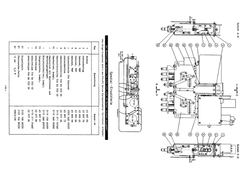 Drucktasteneinheit -3 fach - HA 352 51 mit UHF Kanalwähler HA 362 58; Philips Radios - (ID = 1895711) mod-past25