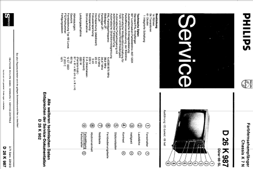 Dürer 66SL D26K987 Ch= K7N; Philips Radios - (ID = 249326) Television