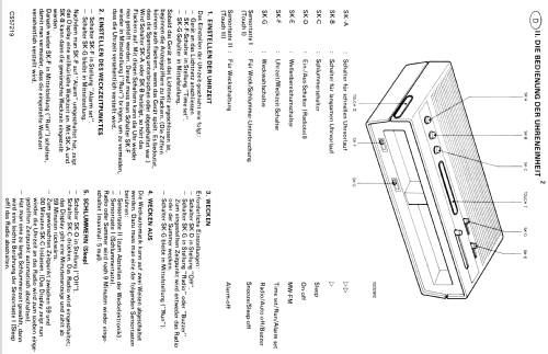 Electronic Clockradio 7460; Philips Radios - (ID = 926137) Radio