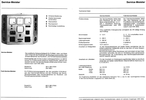 Farb-Service-Meister ; Philips Radios - (ID = 684860) Equipment