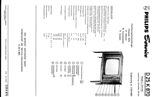 Goya Luxus Vitrine D25K870 Ch= K6N; Philips Radios - (ID = 247951) Television