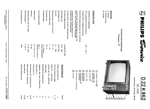 Goya SL Vitrine D25K974 Ch= K7; Philips Radios - (ID = 1867505) Television