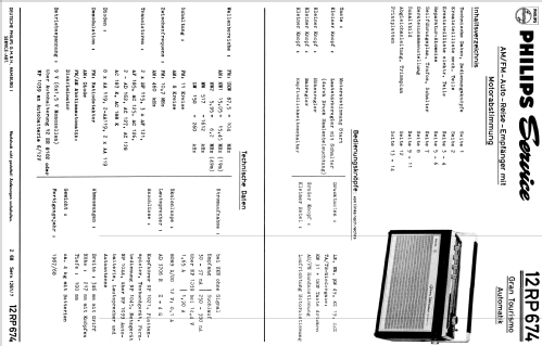 Gran Tourismo Automatik 12RP674; Philips Radios - (ID = 1982150) Radio