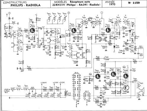 22RN314 /00; Philips; Eindhoven (ID = 260980) Car Radio