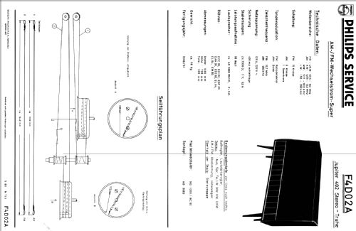 Jupiter 402 Stereo-Truhe F4D02A; Philips Radios - (ID = 172740) Radio