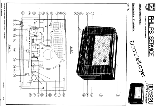 Jupiter 51/52U Allstrom BD522U; Philips Radios - (ID = 410040) Radio