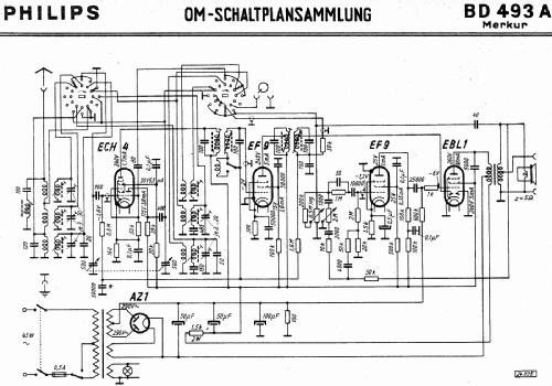 Merkur BD493A; Philips Radios - (ID = 3094465) Radio